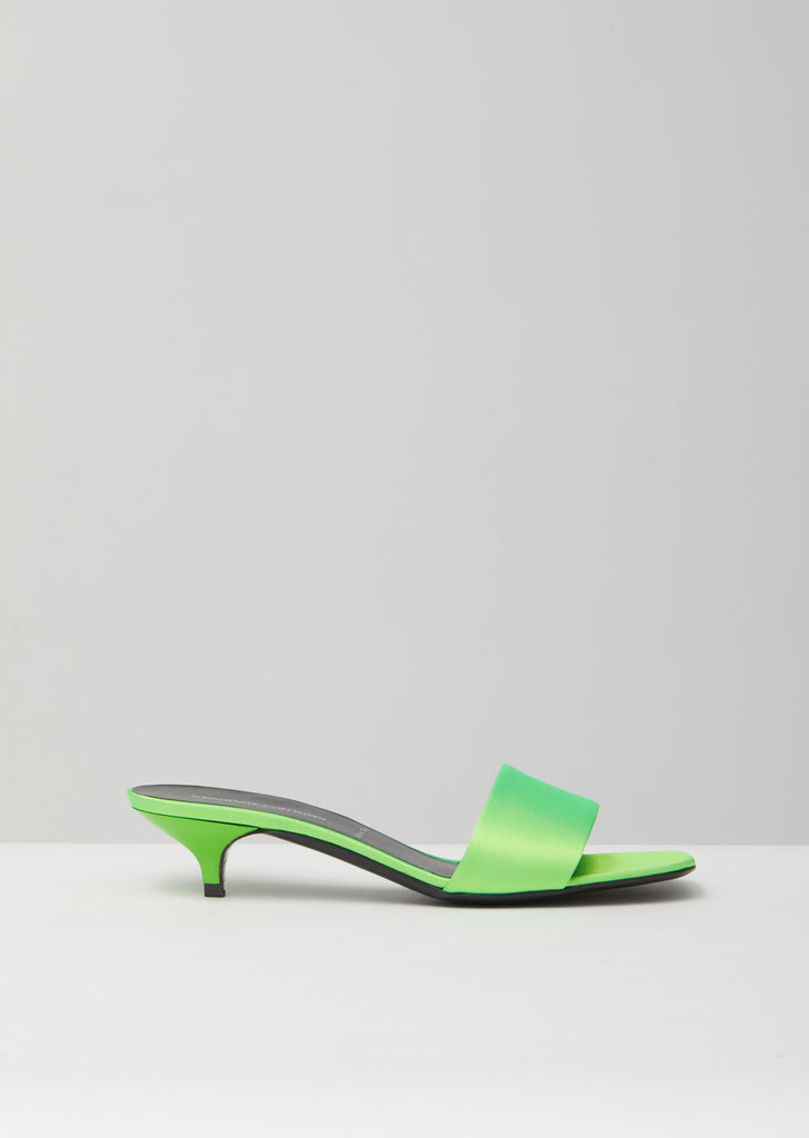 Open Toe Kitten Heel Mule