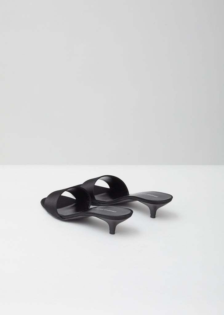 Open Toe Kitten Heel Mule