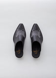 Heeled Papillon EMB Mule