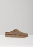 Suede Contour Mule