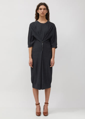 Loose Button Dress