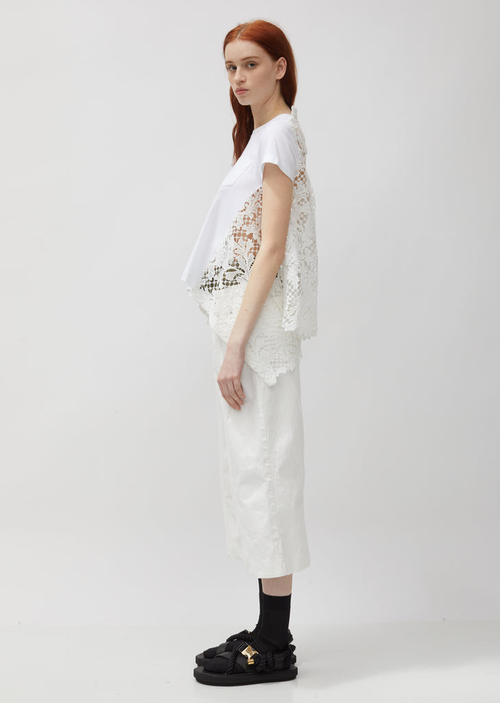 Denim & Taffeta Denim Pants