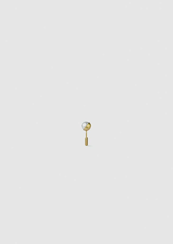 Half Pearl Earring 45°