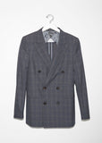 Double Breasted Check Blazer