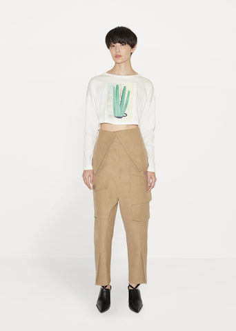 Folded Waist Cargo Trouser