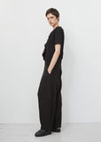 Linen Belted Sarouel Trousers