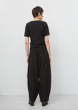 Linen Belted Sarouel Trousers