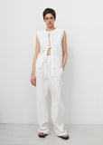 Silk Organza Open Front Top