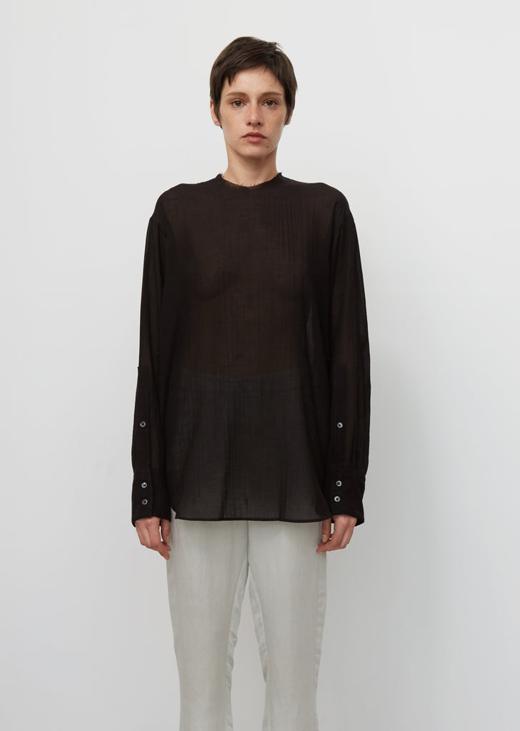 Cotton & Cashmere Crewneck Top