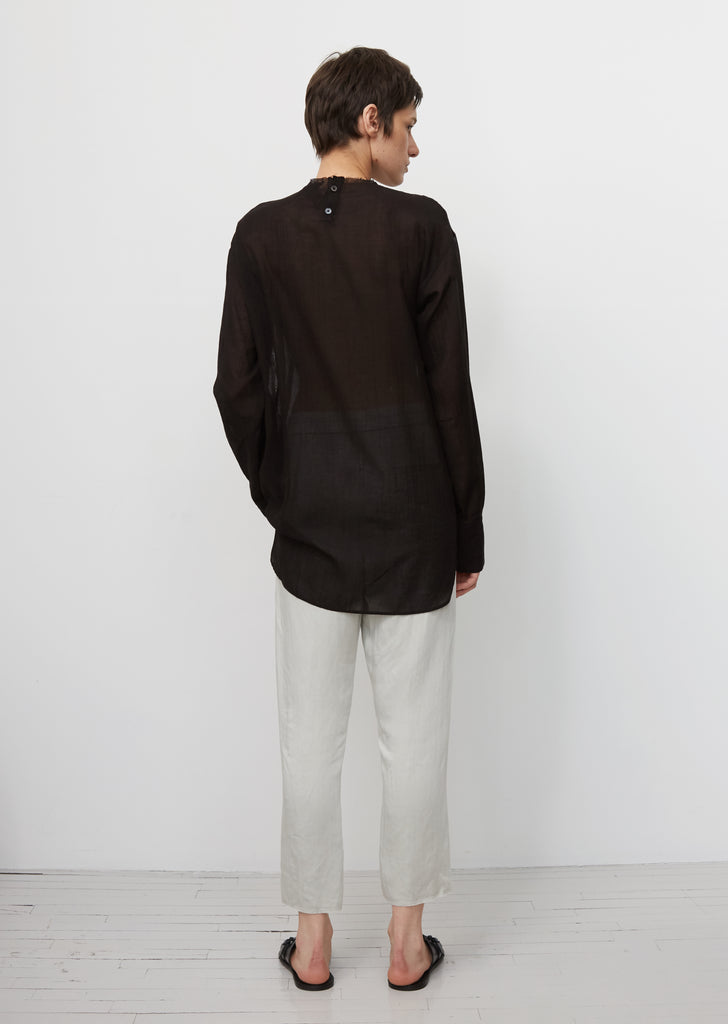 Cotton & Cashmere Crewneck Top