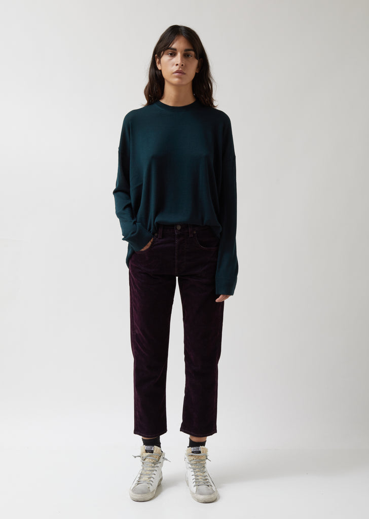 Purple Velvet Shorty Pants
