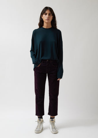 Purple Velvet Shorty Pants