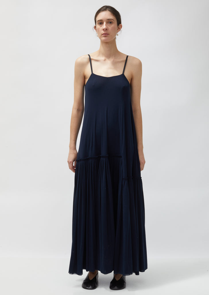 Long Crepe Slip Dress