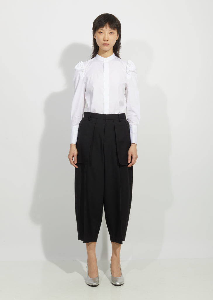 Wool Exposed Pocket Pants
