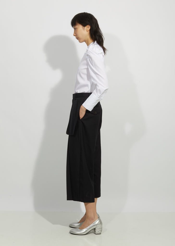 Wool Exposed Pocket Pants