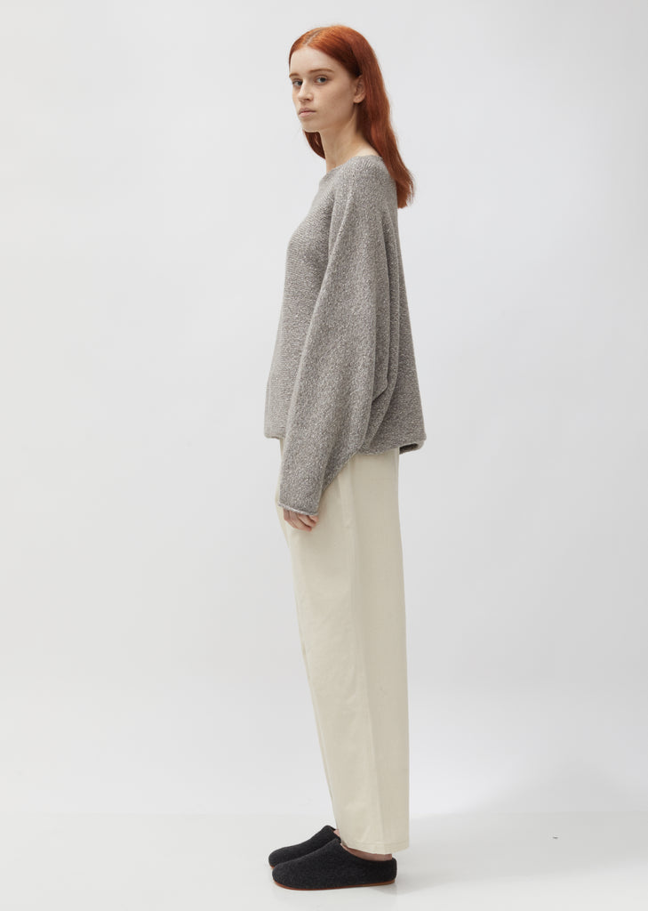 Baby Alpaca & Cotton Horizontal Dolman Sweater