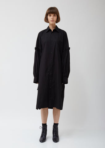 Layered Sleeve Shirtdress