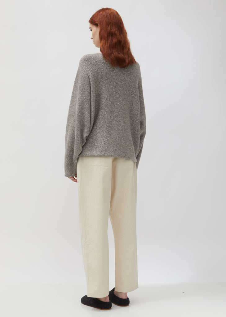 Baby Alpaca & Cotton Horizontal Dolman Sweater