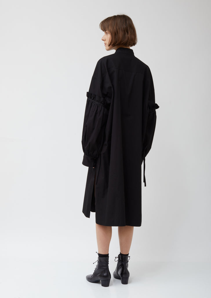 Layered Sleeve Shirtdress
