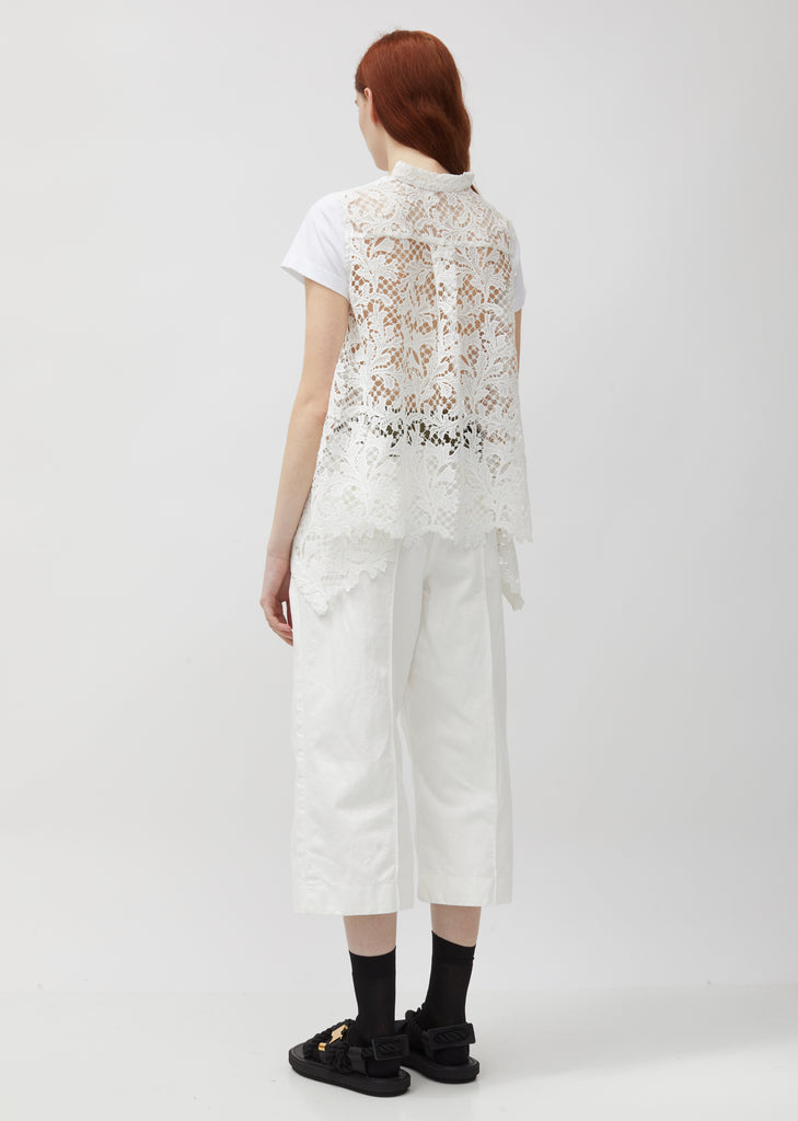 Denim & Taffeta Denim Pants