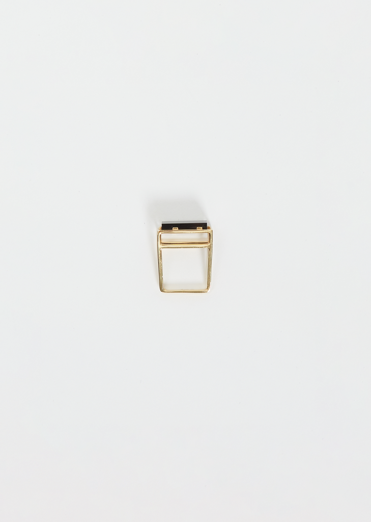 Diaspro Ring — Black Agate
