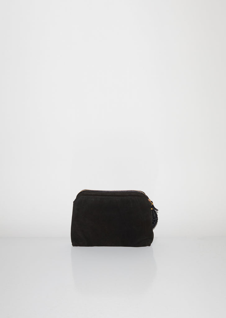 Multi Pouch Wristlet Bag in Suede
