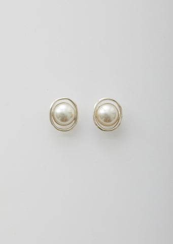 Pearl Orb Clip-On Earrings