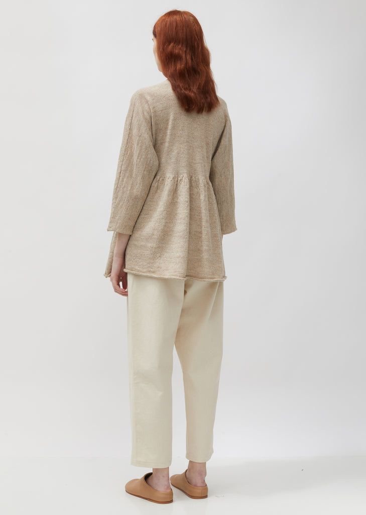 Alpaca & Linen Tier Cardigan Sweater