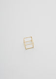 3D Square Earring 01 — 20mm