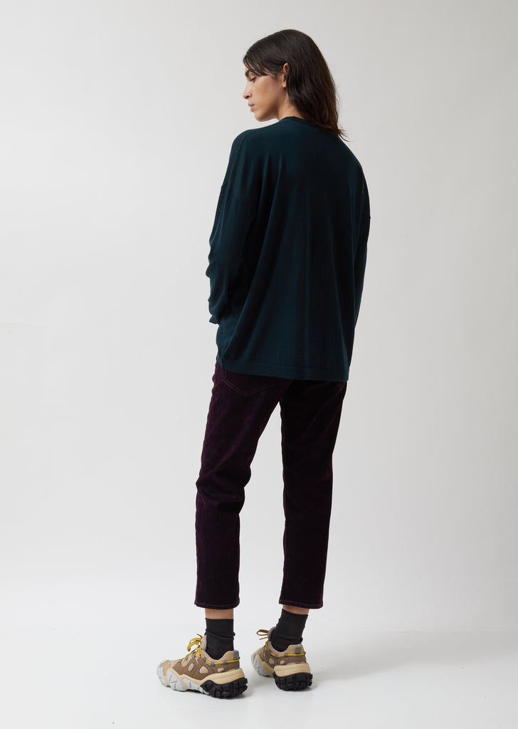 Merino Wool Slouchy Crew