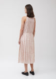 Muslin Tank Top Pleated Dress