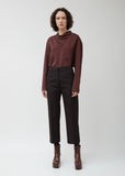 Cropped Wide-Leg Trousers