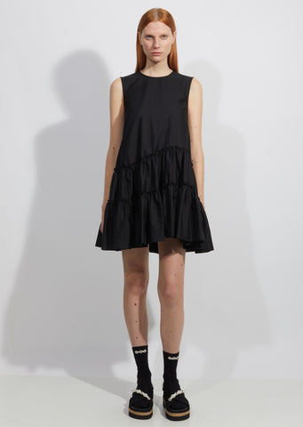 Sleeveless Short Frill Dress