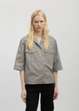 Poplin Cotton Short Sleeve Shirt