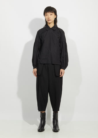 Cotton Button Trim Shirt