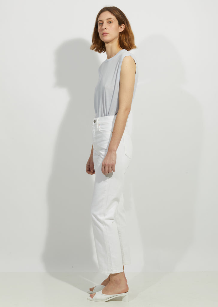 Mece White 5-Pocket Jeans — 32" Inseam