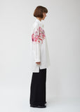Oversized Shirt with Watercolor Print
