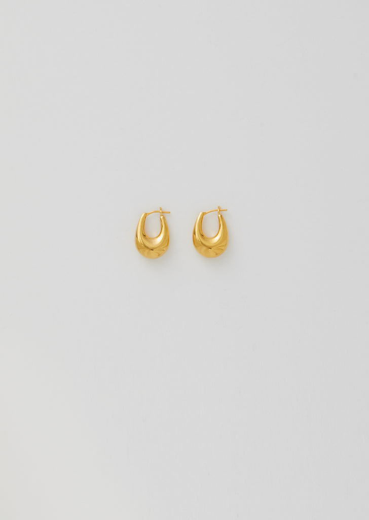Gold Small Etruscan Hoops