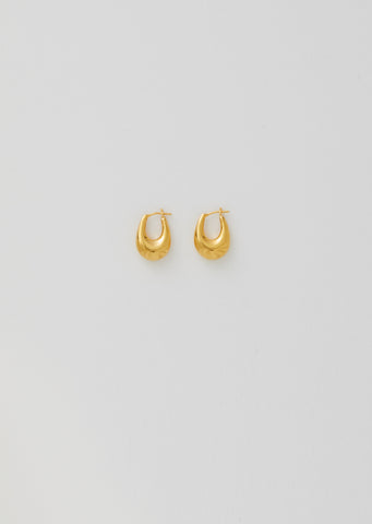 Gold Small Etruscan Hoops