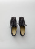 Heeled Derbies — Black