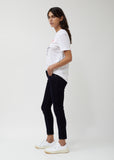 Navy Velvet Mini Skinny Pants