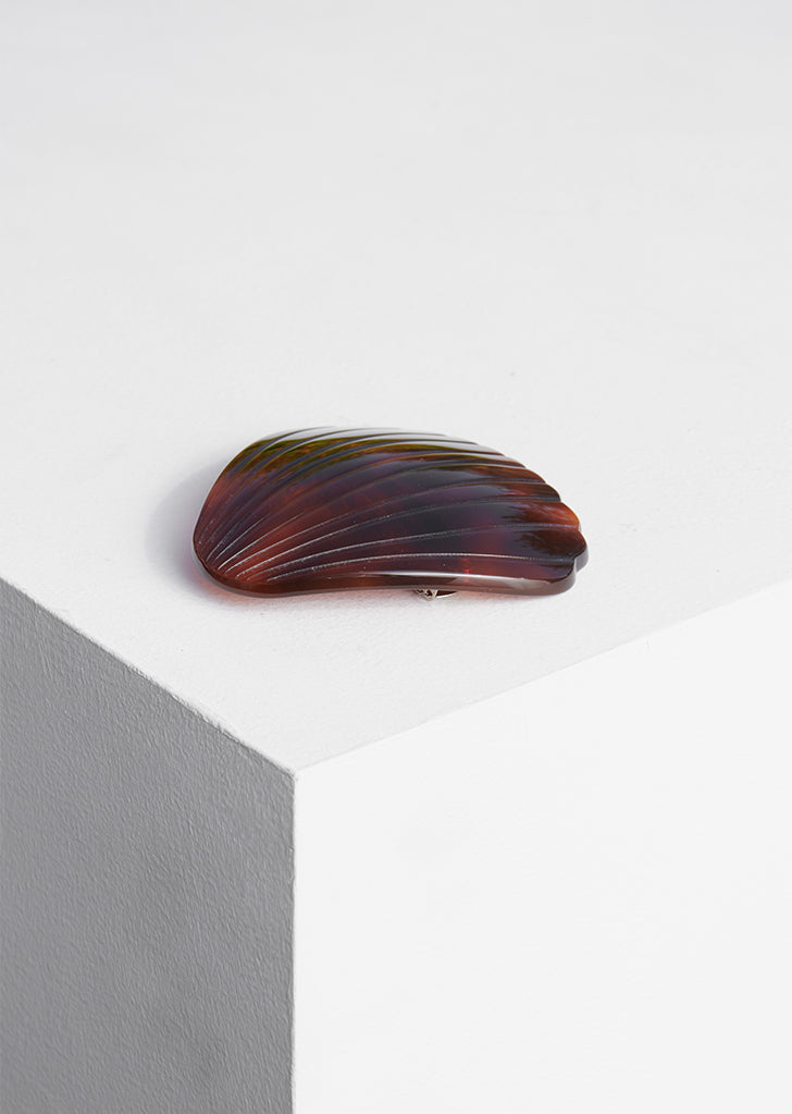 Fan Shell Clip — Tortoise