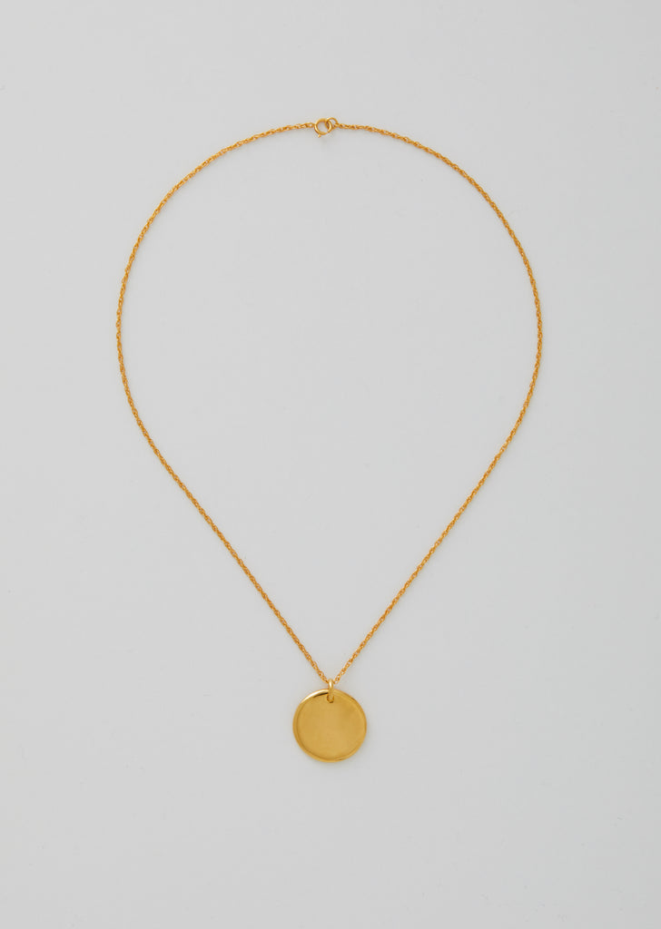 Gold Simple Circle Pendant