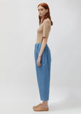 Washed Denim Trousers