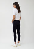 Navy Velvet Mini Skinny Pants
