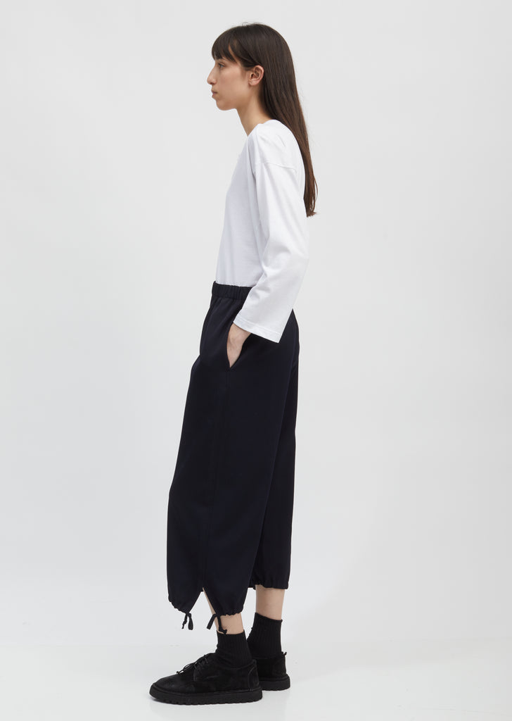 Drawstring Cuff Wide Leg Pants