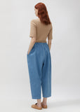Washed Denim Trousers