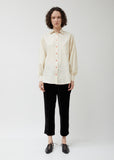 Emanuela Stripe Cotton Puff Sleeve Shirt