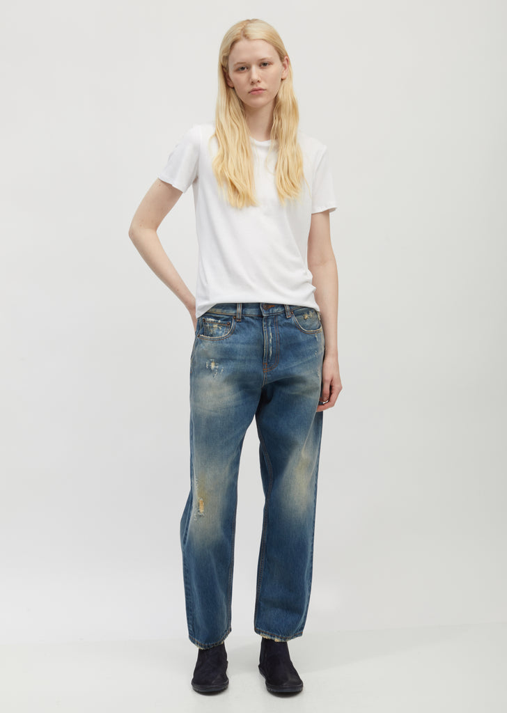 Skater Jeans - Worn Blue