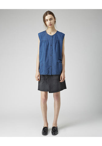 Chambray Apron Top